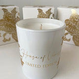 Custom blended candles. Hand poured and beautifully presented in our first release of our limited edition tiger lily gold foil print.
